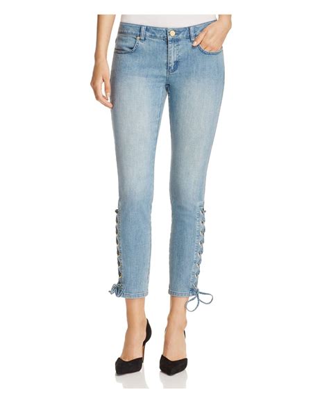 michael kors lace up jeans